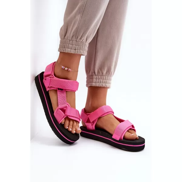  Dámske sandále LEE COOPER LCW-23-34-2613 BLACK/FUCHSIA 
