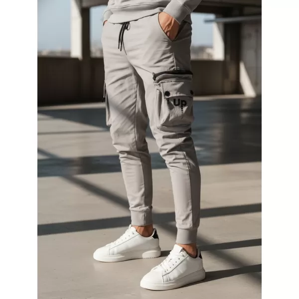  Pánske nohavice DSTREET UX4156 TMAVO ŠEDÁ 