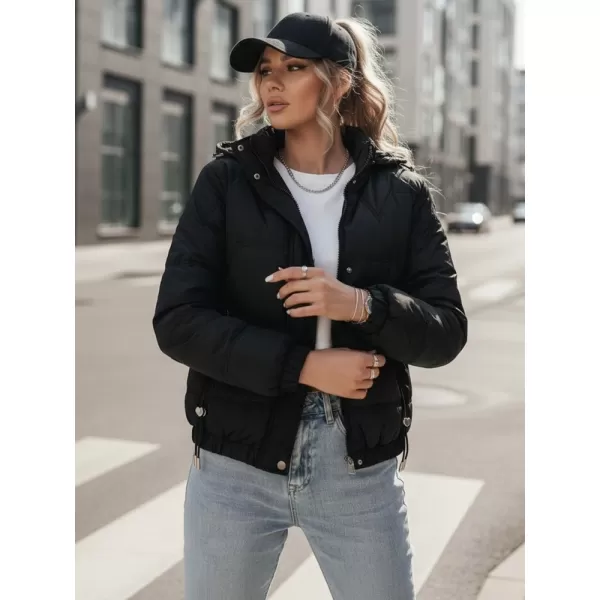  Dámska bunda DSTREET TY4175 ČIERNA 