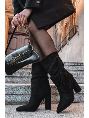 Dámske topánky BOTO ZATEPLENÉ 40514 BLACK