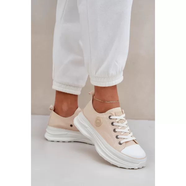  Dámske tenisky BIG STAR NN274127 BEIGE Big Star Shoes 