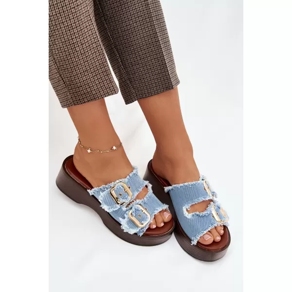  Dámske šľapky BOTO RENELISSE 41325 LIGHT BLUE 