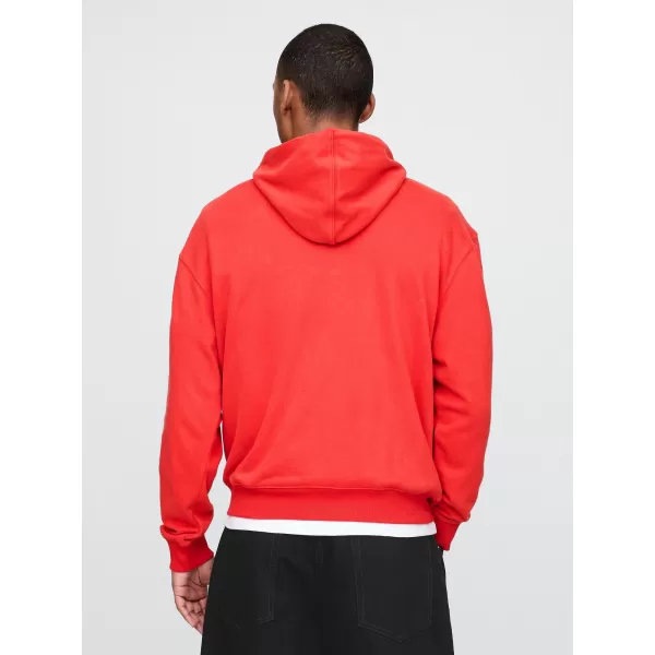  Pánska mikina GAP LOGO PULLOVER HOODIE 744728-02 TOMATO SAUCE 