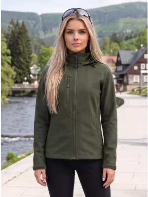 Dámska softshellová bunda ALTISPORT NoPrint NP/ALW945 MILITARY
