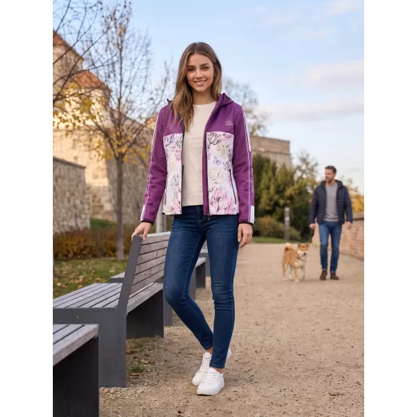  Dámska softshellová bunda premium ALTISPORT VOJ/ALW008JACK01 VÍNOVÁ 