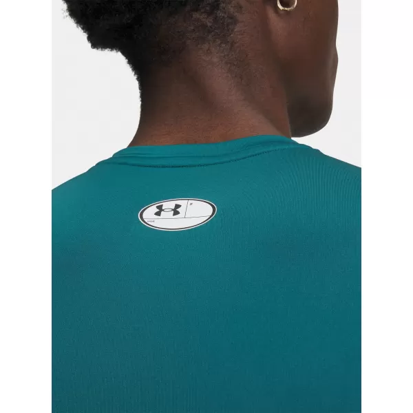  Pánske tričko UNDER ARMOUR UA HG ARMOUR COMP SS ZELENÁ 