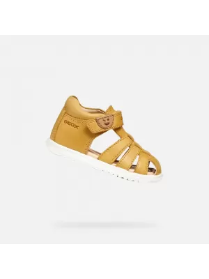 Chlapci prvé kroky GEOX SANDAL MACCHIA B254VA000CLC2003 ŽLTÁ