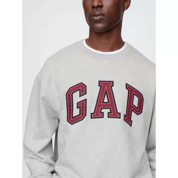  Pánska mikina GAP LOGO CREW SWEATSHIRT 616625-00 LIGHT GREY HEATHER 