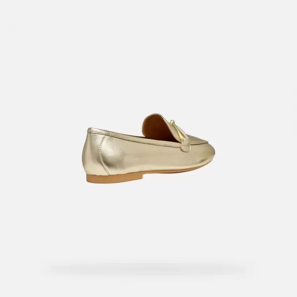  Dámske mokasíny GEOX NEW PALMARIA G012922 ZLATÁ 