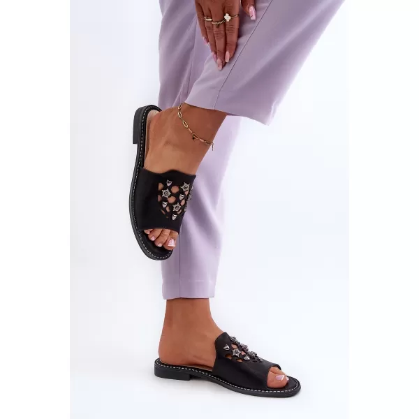  Dámske sandále S.BARSKI KV27-063 BLACK 