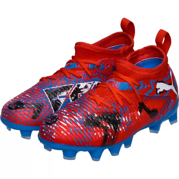  Detská obuv PUMA FUTURE 8 MATCH PLAY FG/AG JR 108750-01 ČERVENÉ/ČIERNE/MODRÉ/RUŽOVÉ PIXELY 