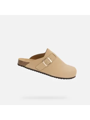 Dámske šľapky GEOX BRIONIA G013083 BÉŽOVÁ