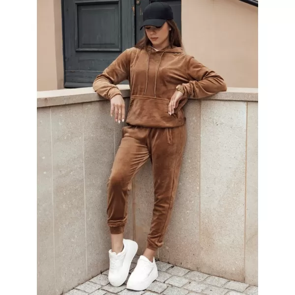  Dámske nohavice DSTREET UY2838 HNEDÁ 