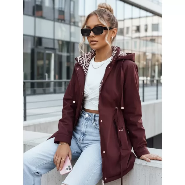  Dámska bunda DSTREET TY5349 BORDOVÁ 