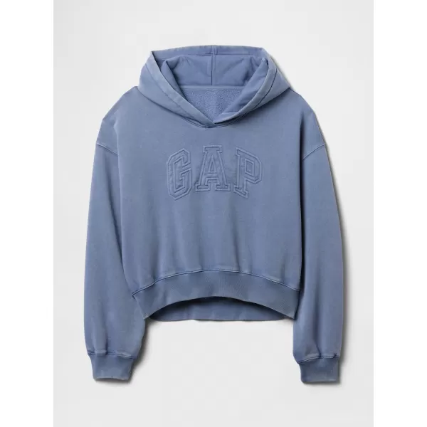  Dámska mikina GAP LOGO PULLOVER HOODIE 746918-01 BAINBRIDGE BLUE 