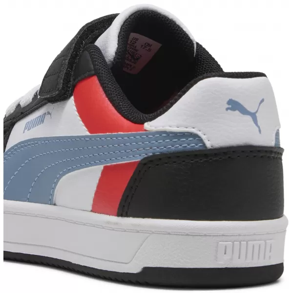  Detská obuv PUMA CAVEN 2.0 BLOCK AC+ PS 394462-17 PUMA BIELA/STUDENÁ MODRÁ/ČIERNA 