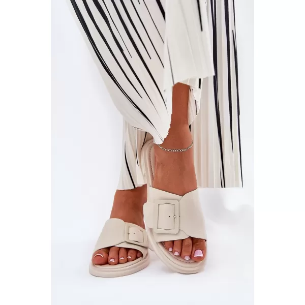  Dámske šľapky D&A SJ2302-01 BEIGE 