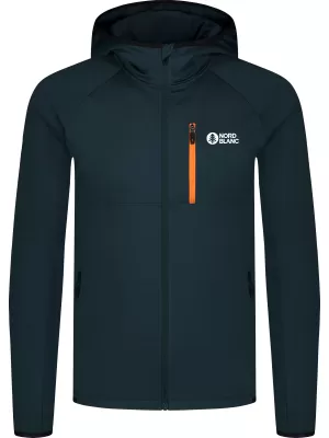 Pánska mikina powerfleece NORDBLANC CREEK NBWFM8280 MODROZELENÁ