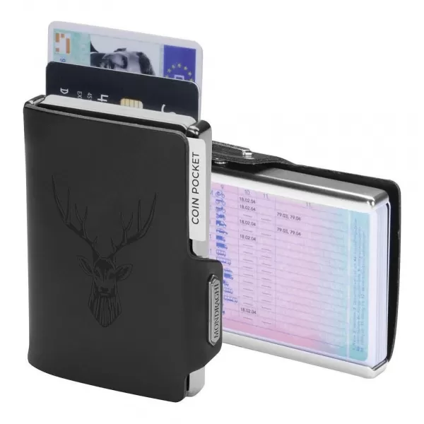  Peňaženka MONDRAGHI Silhouette Classic Deer BLACK 