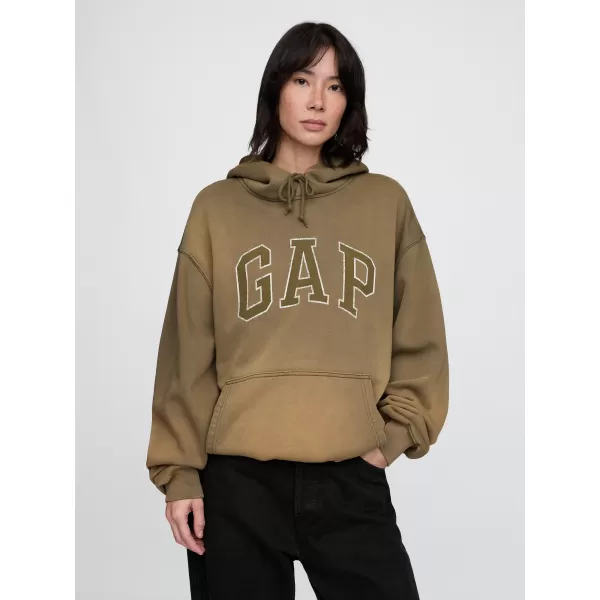  Pánska mikina GAP LOGO PULLOVER HOODIE 745166-00 THYME 
