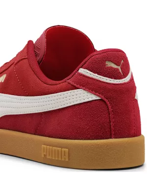 Čižmy PUMA CLUB II ERA SUEDE 400717-08 FORATRED/P.WHITE/ FORATRED/P.WHITE/PUMA GOLD