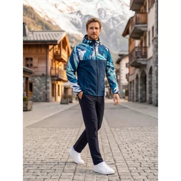  Pánska softshellová bunda premium ALTISPORT VOJ/ALM039JACK01 NÁMORNÁ MODRÁ 