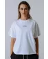 Tričko uvoľneného strihu POWER 894 WHITE Nebbia
