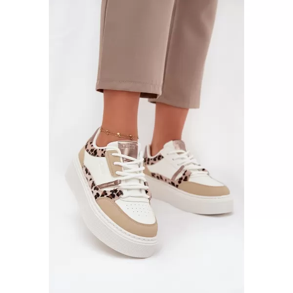  Dámske tenisky BIG STAR SS274357 WHITE/BEIGE Big Star Shoes 