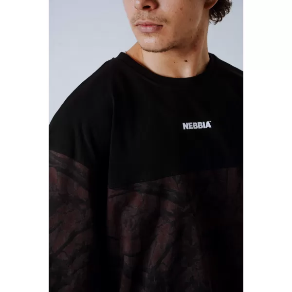  Oversized tričko POWER 898 DARK BROWN CAMO Nebbia 