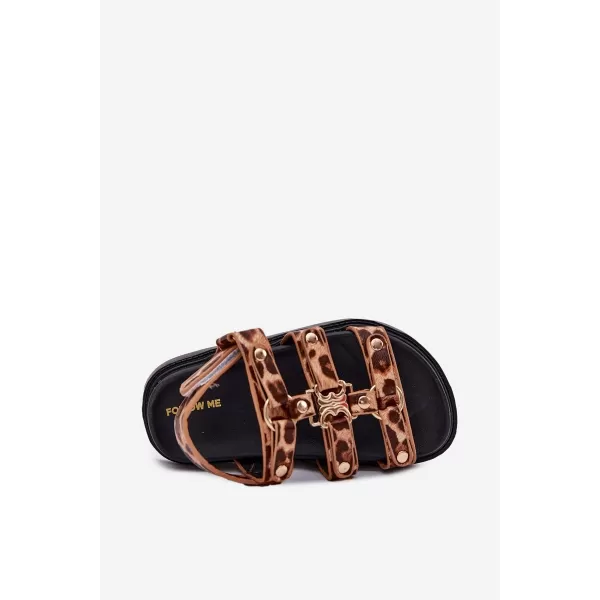  Detské sandále BOTO LUNESSA 38047 LEOPARD 
