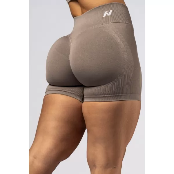  Push-up šortky s vysokým pásom POWER 893 LIGHT BROWN ASH Nebbia 