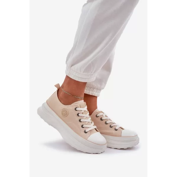  Dámske tenisky BIG STAR NN274127 BEIGE Big Star Shoes 