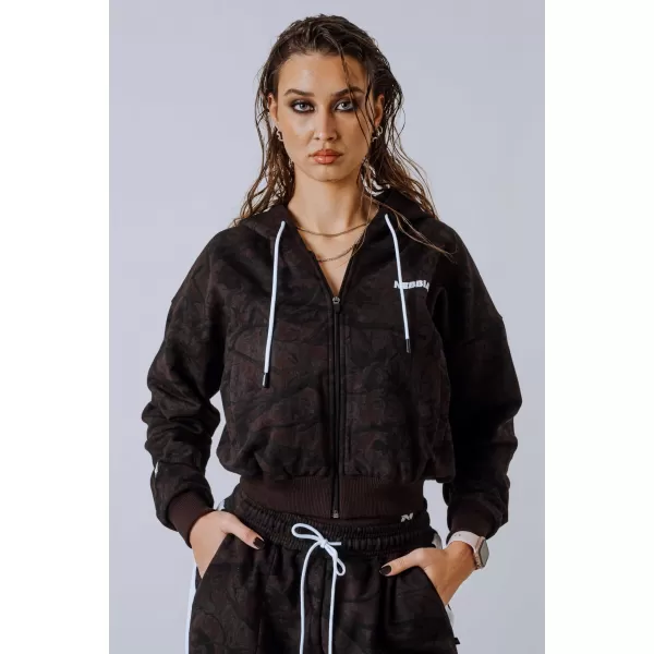  Mikina na zips POWER 895 DARK BROWN CAMO Nebbia 