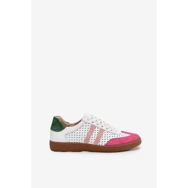  Dámske tenisky ZAZOO N1318 PINK/WHITE/GREEN 