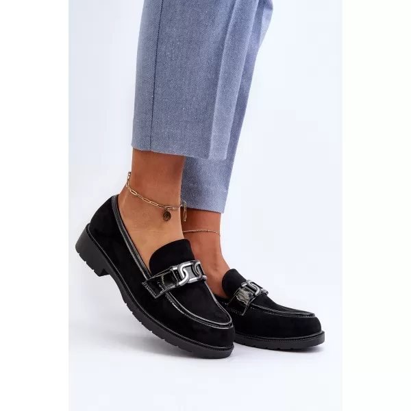  Dámske mokasíny S.BARSKI HY350A BLACK 