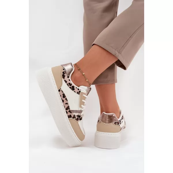 Dámske tenisky BIG STAR SS274357 WHITE/BEIGE Big Star Shoes 