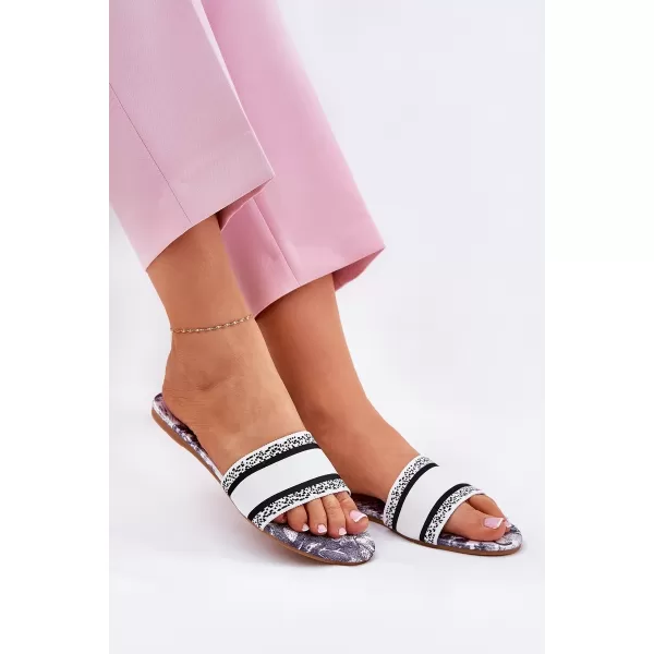  Dámske šľapky BOTO LEYSI 36382 WHITE 
