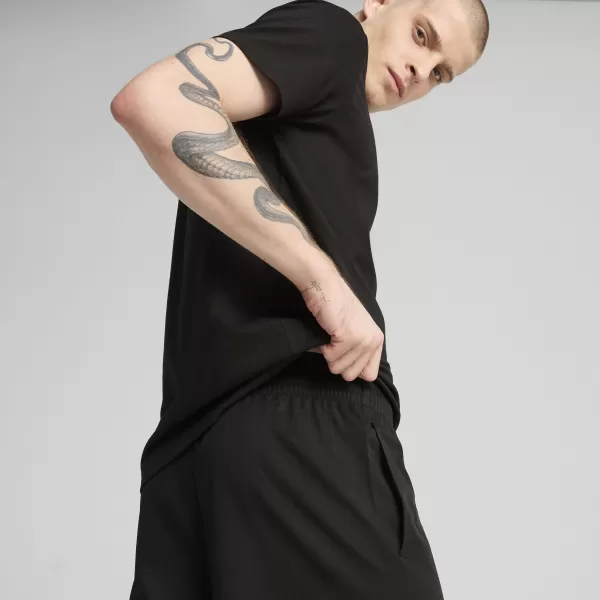 Pánske kraťasy PUMA ESS WOVEN SHORTS 682602_01 PUMA BLACK 