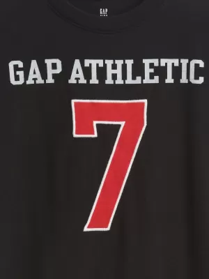 Detské tričko GAP JERSEY LOGO TEE 780189-04 BLACK