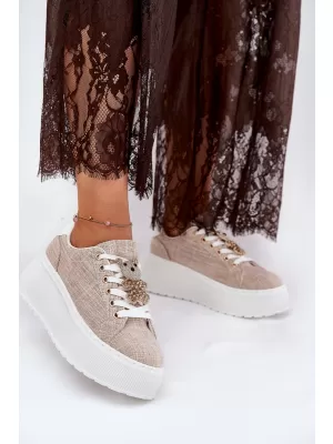 Dámske tenisky S.BARSKI BF51-014 BEIGE