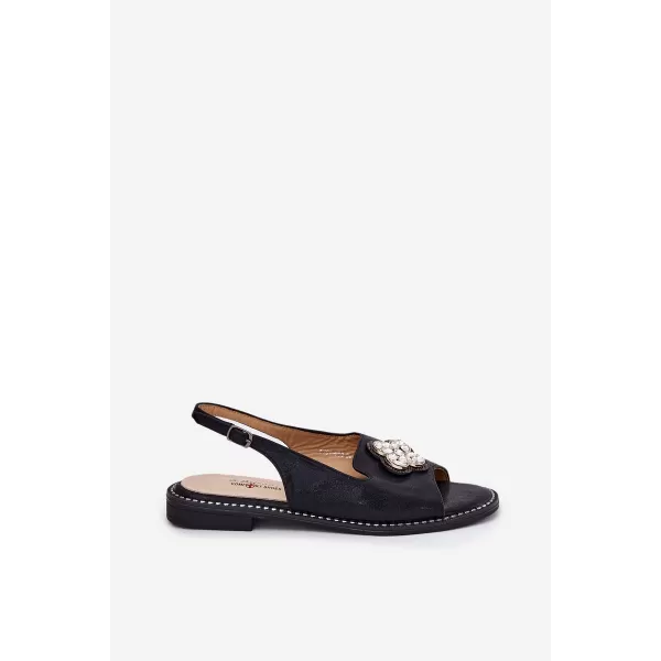  Dámske sandále S.BARSKI KV51-080 BLACK 