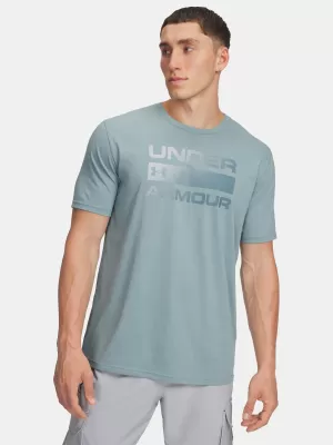 Pánske tričko UNDER ARMOUR UA TEAM ISSUE WORDMARK SS 1329582-323 ZELENÁ