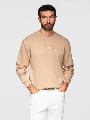 Pánska mikina OMBRE OM-SNBC-0199 BEIGE