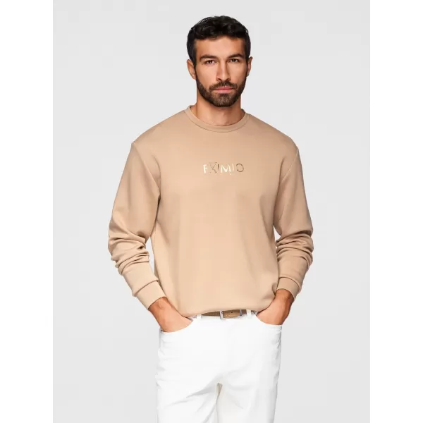  Pánska mikina OMBRE OM-SNBC-0199 BEIGE 