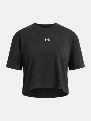 Dievčenské tričko UNDER ARMOUR UA G RIVAL WASH SS 6011673-001 ČIERNA