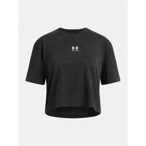 Dievčenské tričko UNDER ARMOUR UA G RIVAL WASH SS 6011673-001 ČIERNA 