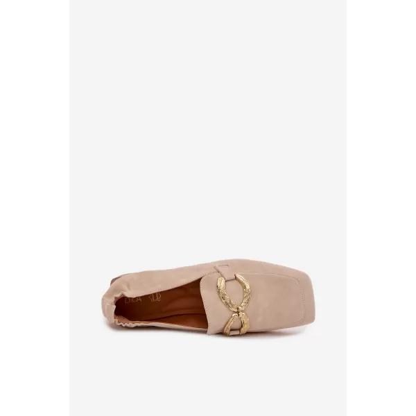  Dámske mokasíny D&A CR61-3115 BEIGE 