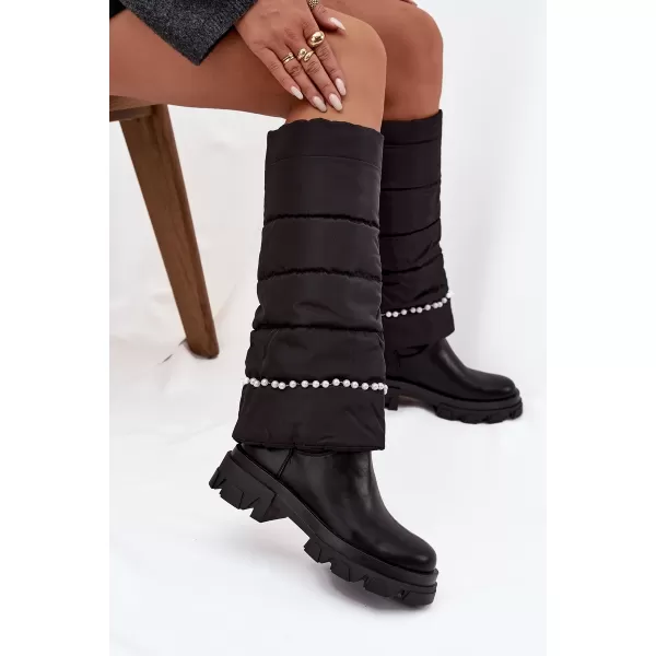  Dámske čižmy BOTO IRVETTE 40092 BLACK 