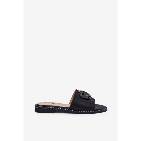  Dámske šľapky S.BARSKI KV51-007 BLACK 