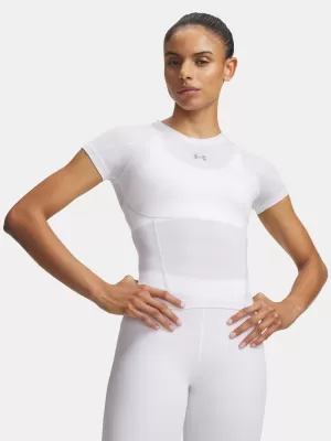 Dámske tričko UNDER ARMOUR HEATGEAR ELITE SS 6015368-100 BIELA